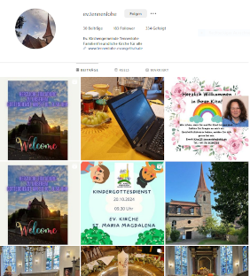 Bildkacheln aus Instagram